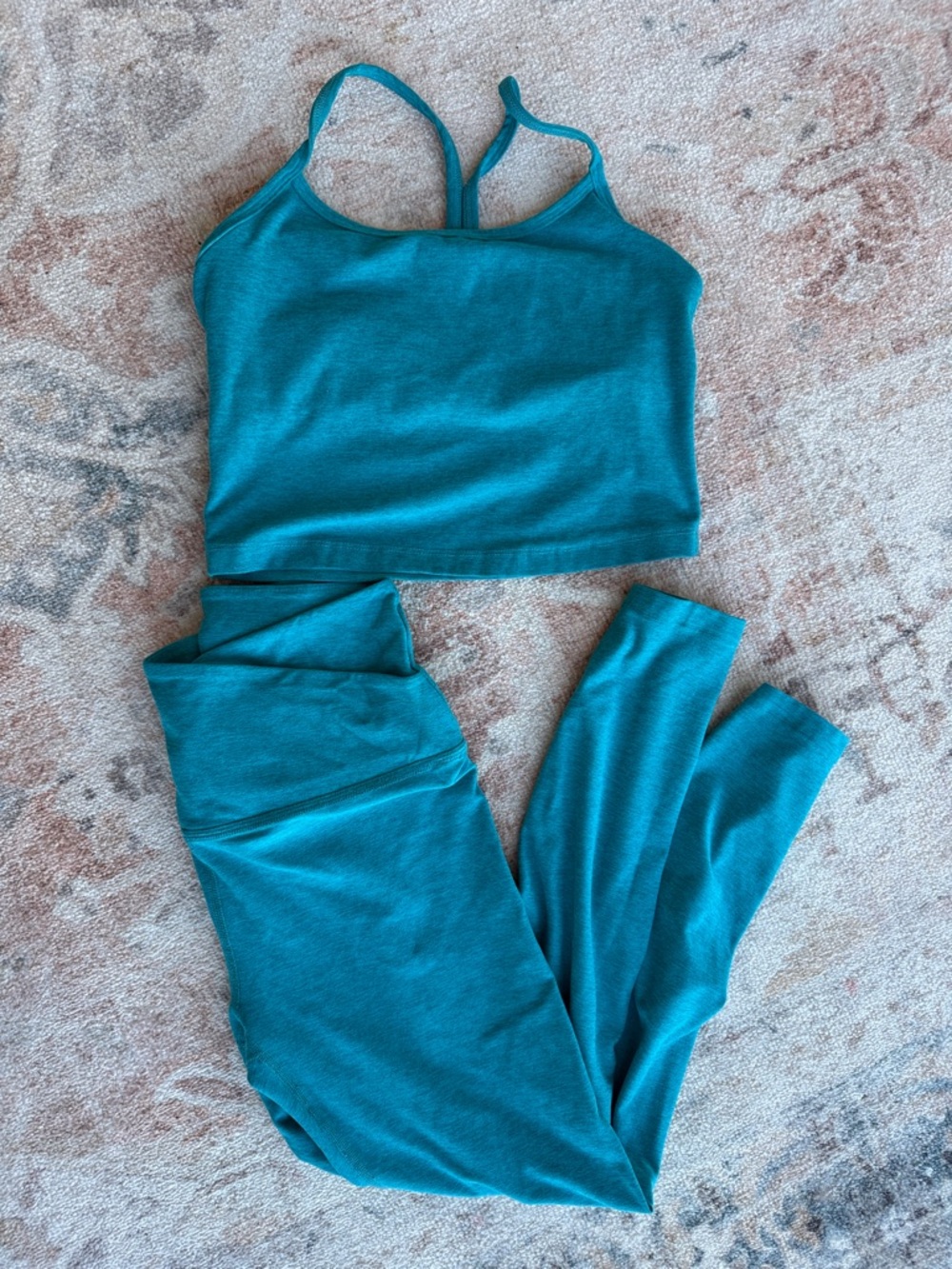 Beyond Yoga Spacedye Slim Crop Tank and Legging Set